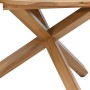 Mesa de jardín madera maciza de teca Ø109x74 cm