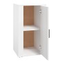 Aparador de madera contrachapada blanco 40x33x70 cm