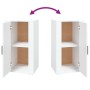 Aparador de madera contrachapada blanco 40x33x70 cm