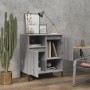 Aparador de madera contrachapada gris Sonoma 60x35x70 cm