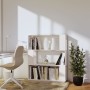 Estantería/divisor de espacios madera pino blanco 80x25x101 cm