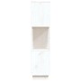 Estantería/divisor de espacios madera pino blanco 80x25x101 cm