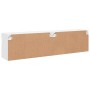 Muebles de TV de pared con luces LED 2 uds blanco 80x30x40 cm