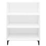 Aparador de madera contrachapada blanco 69,5x32,5x90 cm