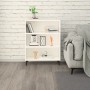 Aparador de madera contrachapada blanco 69,5x32,5x90 cm