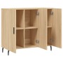 Aparador de madera de ingeniería roble Sonoma 90x34x80 cm