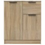 Aparador de madera contrachapada color roble Sonoma 60x30x70 cm