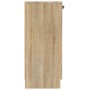 Aparador de madera contrachapada color roble Sonoma 60x30x70 cm