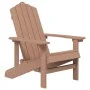 Adirondack-Gartenstuhl mit braunem HDPE-Tisch von vidaXL, Gartenstühle - Ref: Foro24-3095702, Preis: 183,07 €, Rabatt: %