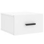 Mesita de noche de pared blanco 35x35x20 cm