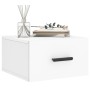 Mesita de noche de pared blanco 35x35x20 cm