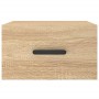 Mesitas de noche de pared 2 uds color roble Sonoma 35x35x20 cm