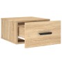 Mesitas de noche de pared 2 uds color roble Sonoma 35x35x20 cm