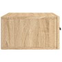 Mesitas de noche de pared 2 uds color roble Sonoma 35x35x20 cm
