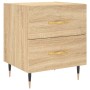Mesita de noche madera de ingeniería roble Sonoma 40x35x47,5 cm