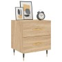 Mesita de noche madera de ingeniería roble Sonoma 40x35x47,5 cm