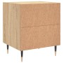 Mesita de noche madera de ingeniería roble Sonoma 40x35x47,5 cm