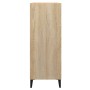 Aparador de madera contrachapada roble Sonoma 69,5x32,5x90 cm