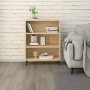 Aparador de madera contrachapada roble Sonoma 69,5x32,5x90 cm