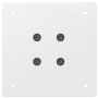Patas para consola (4 unidades), color blanco, 72-74 cm, acero
