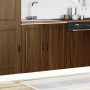 Mueble bajo fregadero Porto roble marrón madera diseñada