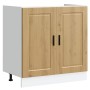 Mueble bajo fregadero Porto roble artesanal madera diseñada