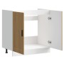 Mueble bajo fregadero Porto roble artesanal madera diseñada