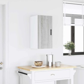 Armario de pared de cocina Porto gris sonoma madera ingeniería