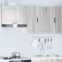Armario de pared de cocina Porto gris sonoma madera ingeniería