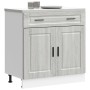 Mueble bajo de cocina porto gris sonoma madera reconstituida