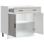Mueble bajo de cocina porto gris sonoma madera reconstituida