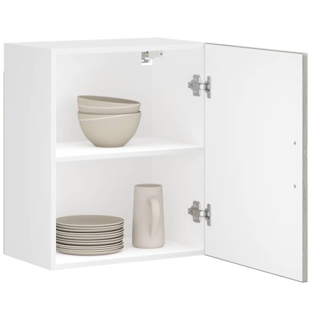 Armario de pared de cocina Porto gris sonoma madera ingeniería