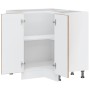 Mueble bajo esquina de cocina porto madera reconstituida