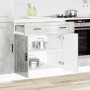 Mueble bajo de cocina porto gris cemento madera reconstituida