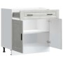 Mueble bajo de cocina porto gris cemento madera reconstituida