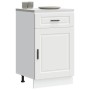 Mueble bajo de cocina Porto madera contrachapada blanca