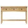 Mesa consola Corona madera maciza de pino 114x34,5x73 cm