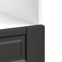 Mueble de horno Porto negro madera reconstituida