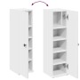 Mueble de baño con portarrollos blanco 20,5x22x72 cm