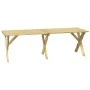 Impregnated pine wood garden table 220x73x70 cm by vidaXL, Garden tables - Ref: Foro24-318426, Price: 177,77 €, Discount: %