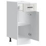 Mueble bajo de cocina porto alto brillo blanco