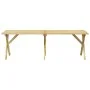 Impregnated pine wood garden table 220x73x70 cm by vidaXL, Garden tables - Ref: Foro24-318426, Price: 177,77 €, Discount: %