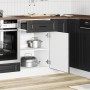 Mueble bajo de cocina Porto madera contrachapada negro