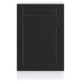 Mueble bajo de cocina Porto madera contrachapada negro