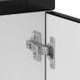 Mueble bajo de cocina Porto madera contrachapada negro