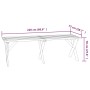 Impregnated pine wood garden table 220x73x70 cm by vidaXL, Garden tables - Ref: Foro24-318426, Price: 180,92 €, Discount: %