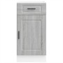 Mueble bajo de cocina porto gris sonoma madera reconstituida