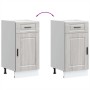 Mueble bajo de cocina porto gris sonoma madera reconstituida