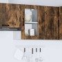 Armario de pared para cocina puerta cristal Porto roble ahumado