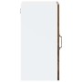 Armario de pared para cocina puerta cristal Porto roble ahumado